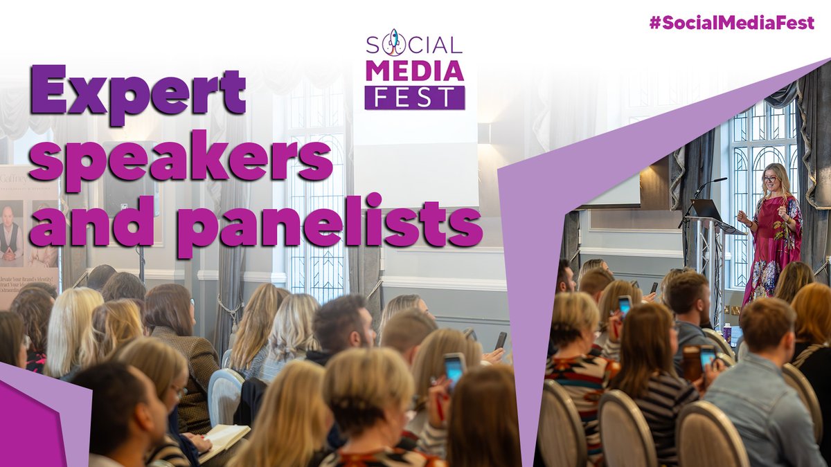 Have you seen the lineup of speakers and panellists for our upcoming #SocialMediaFest?

We have so many amazing presenters we can't name them all here. Go check out the website for more information (and your ticket)

socialmediafest.ie
