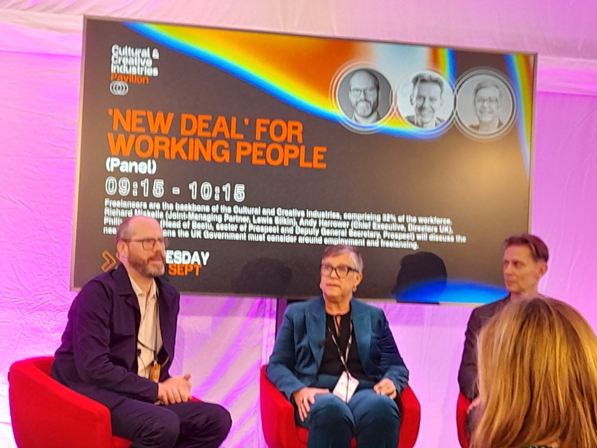 Deborah Annetts (@deborahannetts) on Twitter photo Up bright and early for New Deal for Working People <a href="/WeAreCreativeUK/">Creative UK</a> Pavilion. Will be interesting to see in which direction the conversation goes. <a href="/philippachilds/">Philippa Childs</a> <a href="/LewisSilkin/">Lewis Silkin</a> <a href="/HarrowerAndy/">Andy Harrower</a> <a href="/ISM_music/">ISM</a> Up bright and early for New Deal for Working People <a href="/WeAreCreativeUK/">Creative UK</a> Pavilion. Will be interesting to see in which direction the conversation goes. <a href="/philippachilds/">Philippa Childs</a> <a href="/LewisSilkin/">Lewis Silkin</a> <a href="/HarrowerAndy/">Andy Harrower</a> <a href="/ISM_music/">ISM</a>