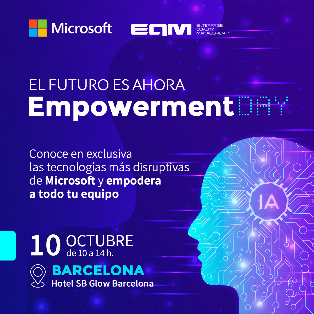 enterpriseqm's tweet photo. Acompáñanos en #Microsoft #EmpowermentDay #Barcelona, el evento de #gestiónempresarial y #productividad, en el que además podrás conocer la experiencia de empresas líderes en su sector como #Elion, @FriselvaSA y @HierrosAlfonso
Inscripción 📝 https://t.co/GkUTRQOBRR
@MicrosoftES https://t.co/m7hgrDgfQX
