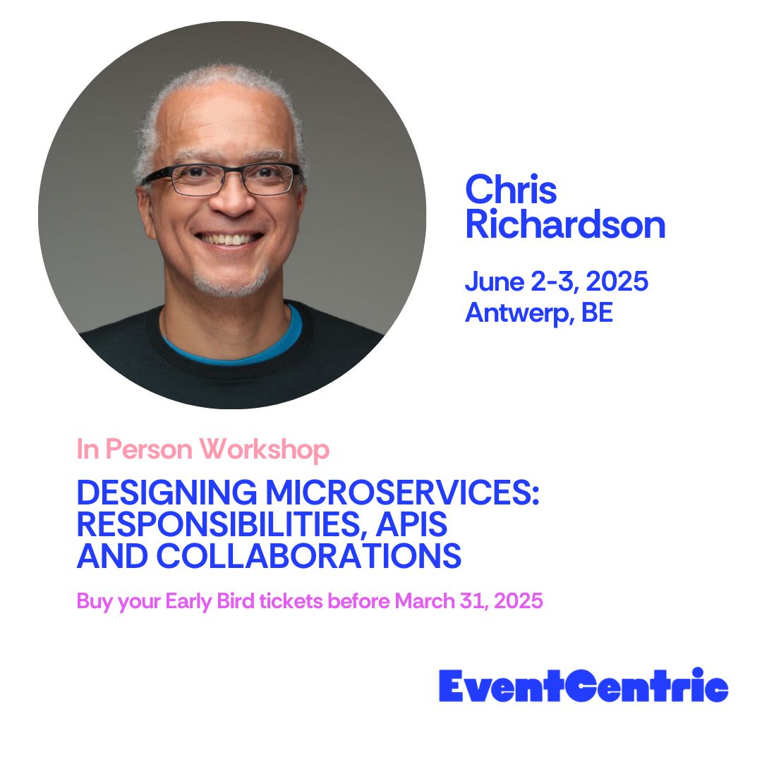 Learn how to design an effective microservice architecture under the guidance of Chris Richardson - ddd.academy/design-microse…