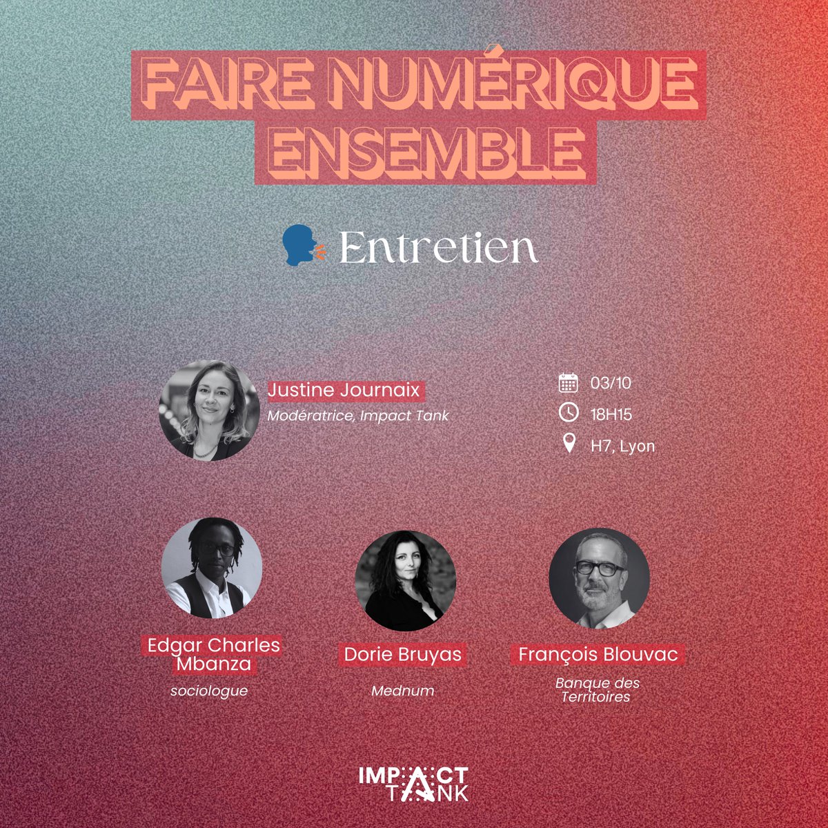Fondation Inria (@inria_fondation) on Twitter photo 🪐À ne pas manquer la restitution de l’étude sur la mesure d’impact dans le secteur du numérique du collectif “Faire Numérique Ensemble”<a href="/ImpactTank/">IMPACT TANK</a> à laquelle nous avons participé.
RDV au H7 à Lyon le 03/10 à 18h
🎟️inscription gratuite form.typeform.com/to/OkBRXcZL
#inclusionnumerique 🪐À ne pas manquer la restitution de l’étude sur la mesure d’impact dans le secteur du numérique du collectif “Faire Numérique Ensemble”<a href="/ImpactTank/">IMPACT TANK</a> à laquelle nous avons participé.
RDV au H7 à Lyon le 03/10 à 18h
🎟️inscription gratuite form.typeform.com/to/OkBRXcZL
#inclusionnumerique