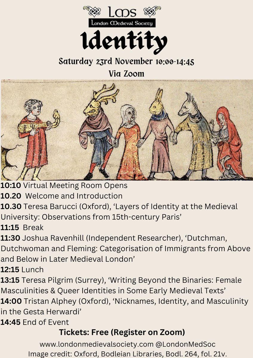 November is here and you know what that means... only a few weeks until our first colloquium of the year on 'Identity'!

Make sure to register online via Zoom:

qmul-ac-uk.zoom.us/meeting/regist…