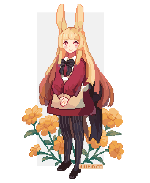「missy #pixelart #ドット絵 」|finchのイラスト