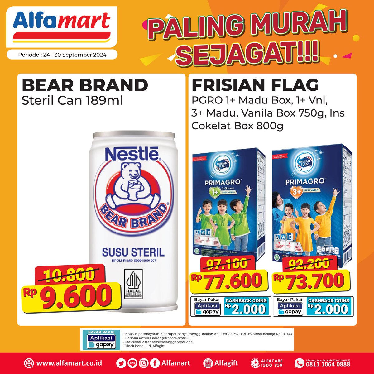 promojsm's tweet image. Promo Alfamart Paling Murah Sejagat (PMS) 24 - 30 September 2024
jsm-promo.com/2023/07/promo-…
#alfamart #palingmurah