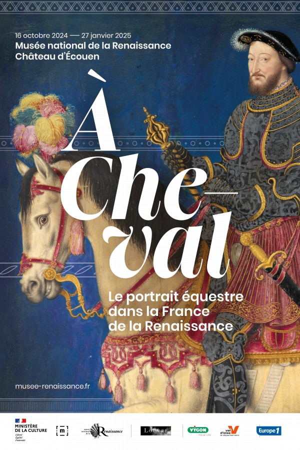Parmi les expositions annoncées pour le mois d'octobre, il en est une que j'attends avec une impatience particulière au <a href="/chateau_ecouen/">musee_renaissance</a>, à partir du 16/10 : "À cheval. Le portrait équestre dans la France de la Renaissance". Le commissariat est assuré par Guillaume Fonkenell.