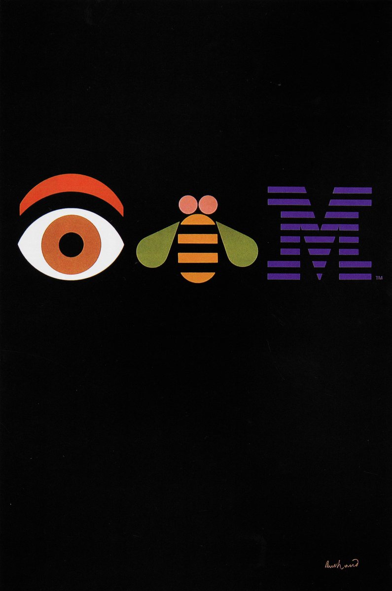 DesignReviewed's tweet image. IBM 1982 Poster designed by Paul Rand. Scanned from Idea 265, 1997-11 designreviewed.com/artefacts/idea… #paulrand #IBM#PosterDesign