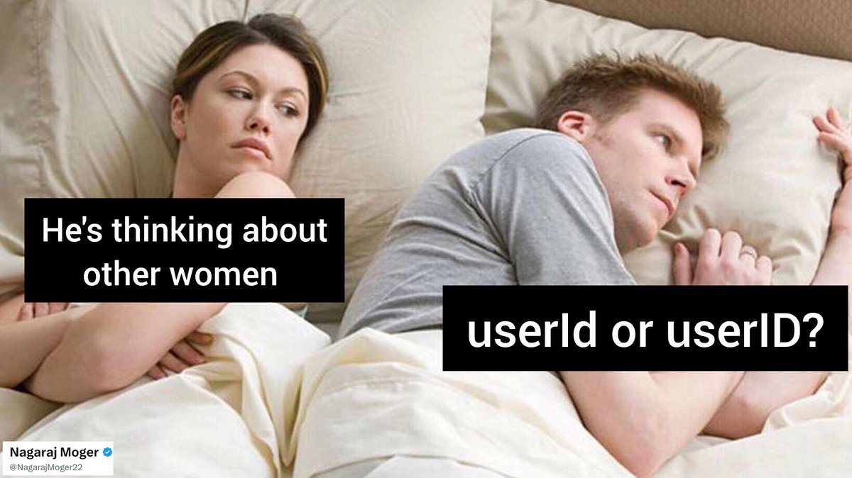 userId or userID? Naming things eat our head😂