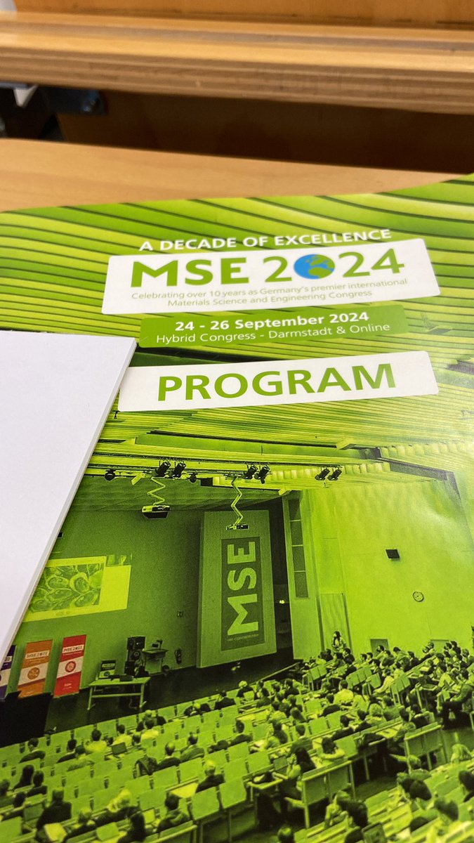 #MSE has begun with a beautiful green theme! Excited to hear many interesting talks! 
Tomorrow I will be presenting all our updates on the HONEY ASAP fibrils 🎉 a work I did in the <a href="/LandfesterDept/">Landfester Department</a> <a href="/mpi_polymer/">Max-Planck-Institut für Polymerforschung</a> with many great collaborators! Make sure to stop by!