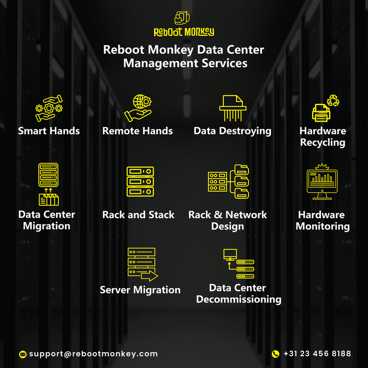 reboot_monkey's tweet photo. @G4Huynhtrinh Looking for expert technicians to ensure your data center runs at peak efficiency? Our seasoned team is here to provide the support your operations need.

For more information:

📞 +31 23 456 8188
📱 https://t.co/GcA2YQJBY6
📧 Support@rebootmonkey.com
🌐 https://t.co/9yltWYeDX4 https://t.co/U8XI3dWEMU