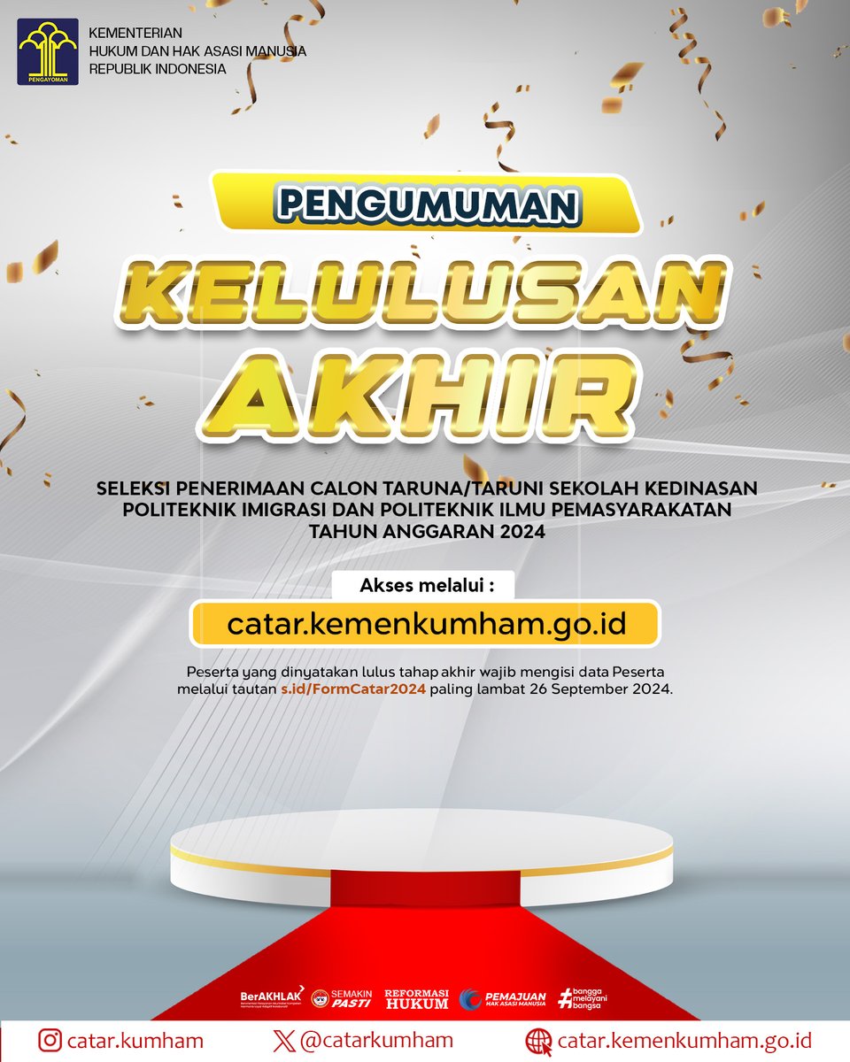 SELEKSI CATAR KEMENKUMHAM tweet media