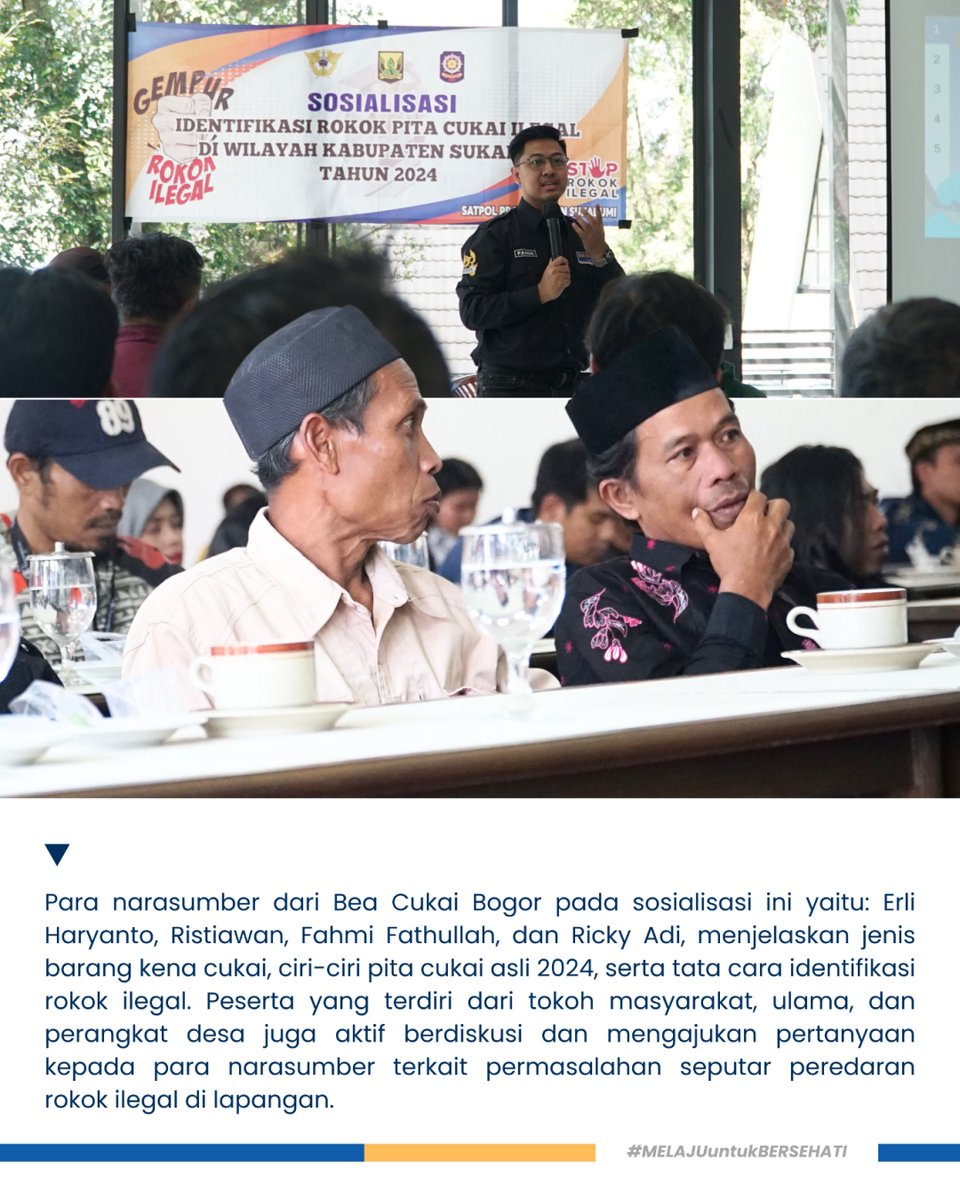 beacukaibogor's tweet image. Bea Cukai Bogor bersama Satpol PP Kab. Sukabumi menggelar sosialisasi cukai rokok ilegal di Kecamatan Cikole dan Kadudampit, Kab. Sukabumi (17-18/09). Diharapkan masyarakat dapat proaktif mendukung penegakan hukum di bidang cukai.

 #BeacukaiMakinBaik #Cukai #DBHCHT