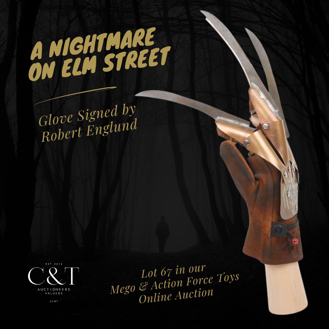 That eerie time of year is nearly upon us, and appropriately, we have received a couple of rather chilling consignments... 🦇bid.candtauctions.co.uk/auctions/catal…  #halloween #theexcorist #moviememorabilia #horrormovies #captainhowdy #FilmMemorabilia #freddykrueger #anightmareonelmstreet