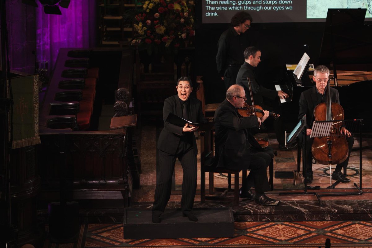 HEB_Ensemble's tweet image. Wow what an end to our Pierrot tour! Thanks to @CathedralFest for having us. 

On Saturday we performed our final #PierrotLunaire with @slampreasoprano, which we previously took to @LammermuirFest + @perthTCH.