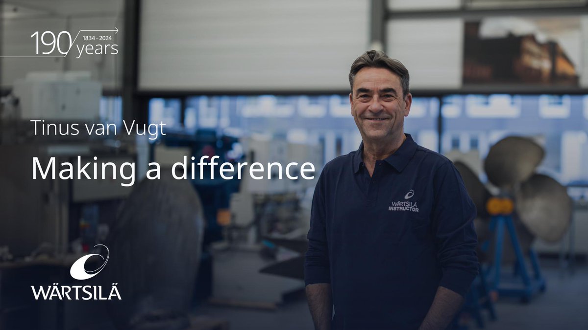 NixholmKarl's tweet photo. At the Wärtsilä Land &amp; Sea Academy (#WLSA), we're shaping the future of marine &amp; energy sectors.✨ 

Watch Senior Instructor Tinus van Vugt's story on our training initiatives &amp; commitment to sustainability.
👉https://t.co/Q60YfjxQ3x 
 
#Wartsila190 #WärtsiläPeople https://t.co/Z6eDSiqQdS