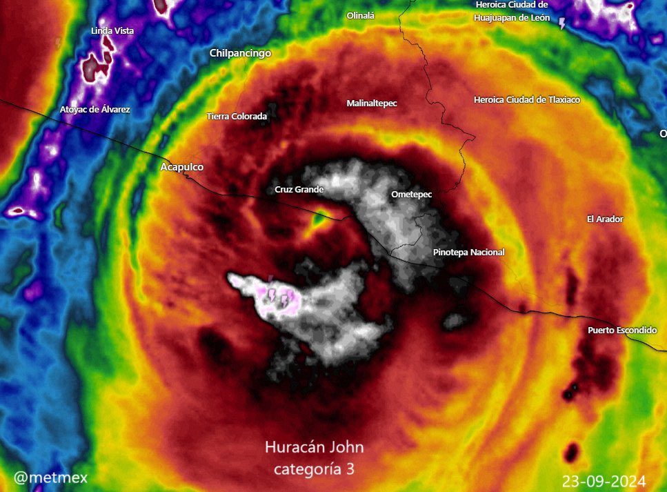 #Acapulco, #Guerrero. #HuracanJhon