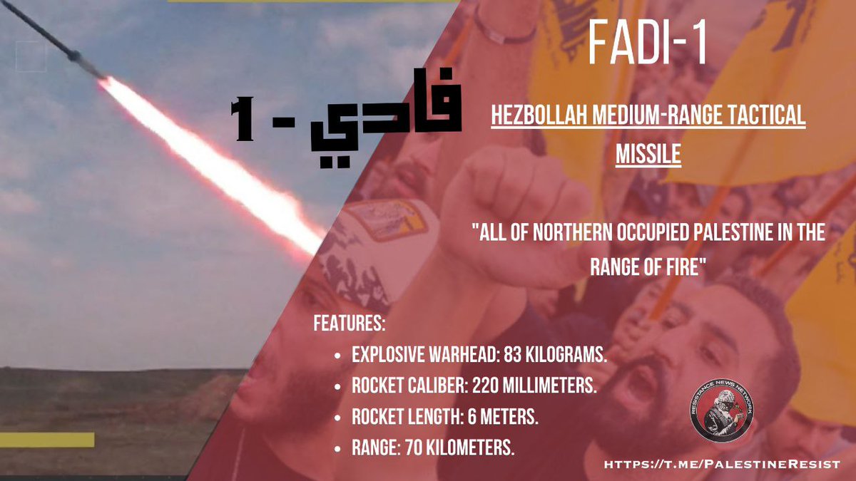 resisyouth's tweet photo. ๐ก Specifications of Hezbollah's Fadi-1 and Fadi-2 missiles, introduced during the 2006 war and named after martyr Fadi Al-Tawil.
#OurLebanon https://t.co/cGpzgMaBIc