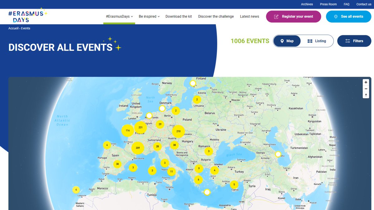 Whether you’re a student, educator, or organisation, let’s come together from 14th to 19th October to celebrate #ErasmusDays! 

Search an event near you: bit.ly/3MBPX1N