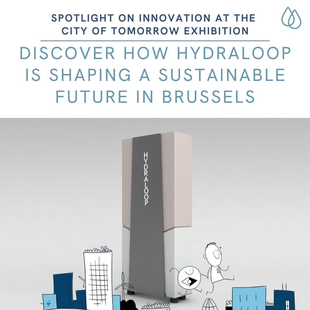 hydraloop's tweet image. Catch Hydraloop at the City of Tomorrow Exhibition in Brussels! 🏙️ Our water recycler is featured in the center of the innovation hub! 🌍Learn more:buff.ly/4dd11gI