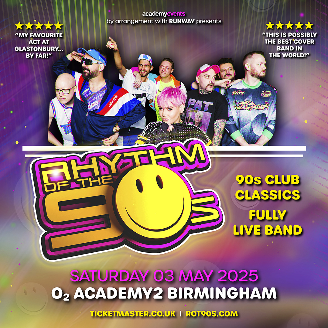 O2 Academy Birmingham (@o2academybham) on Twitter photo .<a href="/ROT90s/">Rhythm of the 90s</a> are the UK's no.1 live 90s dance anthems band! Catch their infectious energy, incredible musicianship, and nostalgia-filled set - Saturday 03 May. Priority Tickets available 10am Wednesday 25 September at #O2Priority - amg-venues.com/Ho4n50Tt92Z .<a href="/ROT90s/">Rhythm of the 90s</a> are the UK's no.1 live 90s dance anthems band! Catch their infectious energy, incredible musicianship, and nostalgia-filled set - Saturday 03 May. Priority Tickets available 10am Wednesday 25 September at #O2Priority - amg-venues.com/Ho4n50Tt92Z