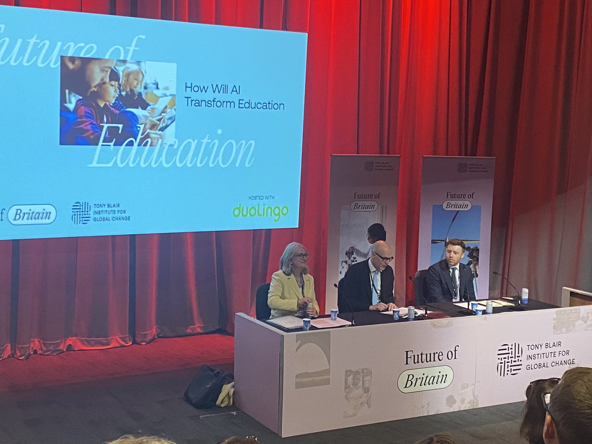 Skills minister <a href="/Jacqui_Smith1/">Jacqui Smith</a> in #LabourConferece24 fringe on AI in education

AI is an ‘enormous opportunity for public services and skills - but there is a challenge to ensure young people have basic digital skills to benefit from those opportunities’, Smith says