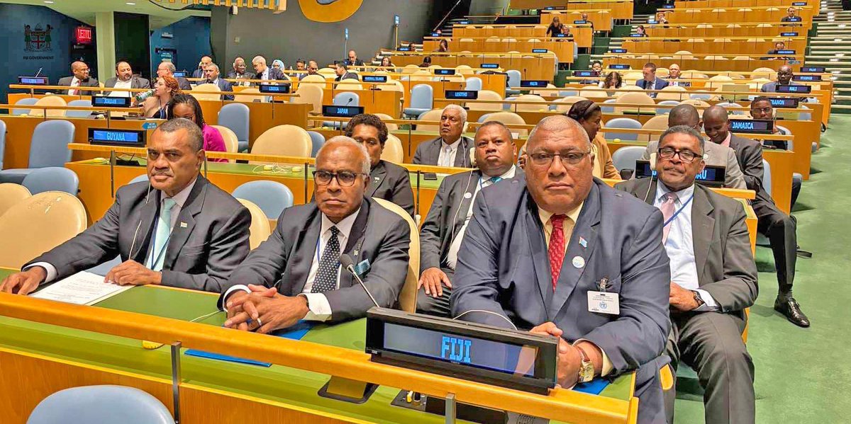 The President of the Republic of Fiji, His Excellency Ratu Wiliame Katonivere delivered Fiji’s 🇫🇯 National Statement  at the Summit of the Future during 79th United Nations General Assembly (UNGA) in New York.

His Excellency emphasized the importance of global collaboration