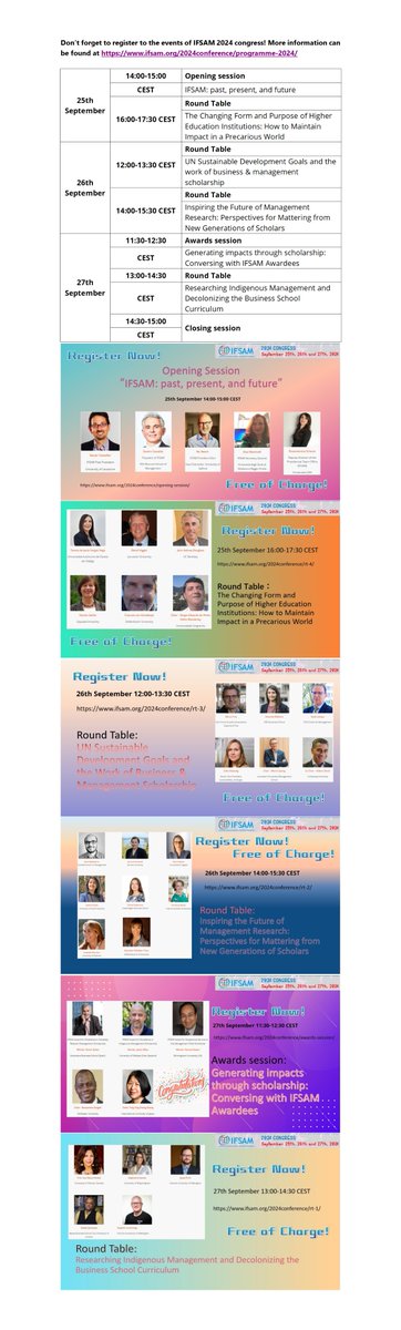 Our 2024 #Congress will start tomorrow. Remember to #register to the #rich #events at lnkd.in/g2CHYS5G. #FREE OF CHARGE!