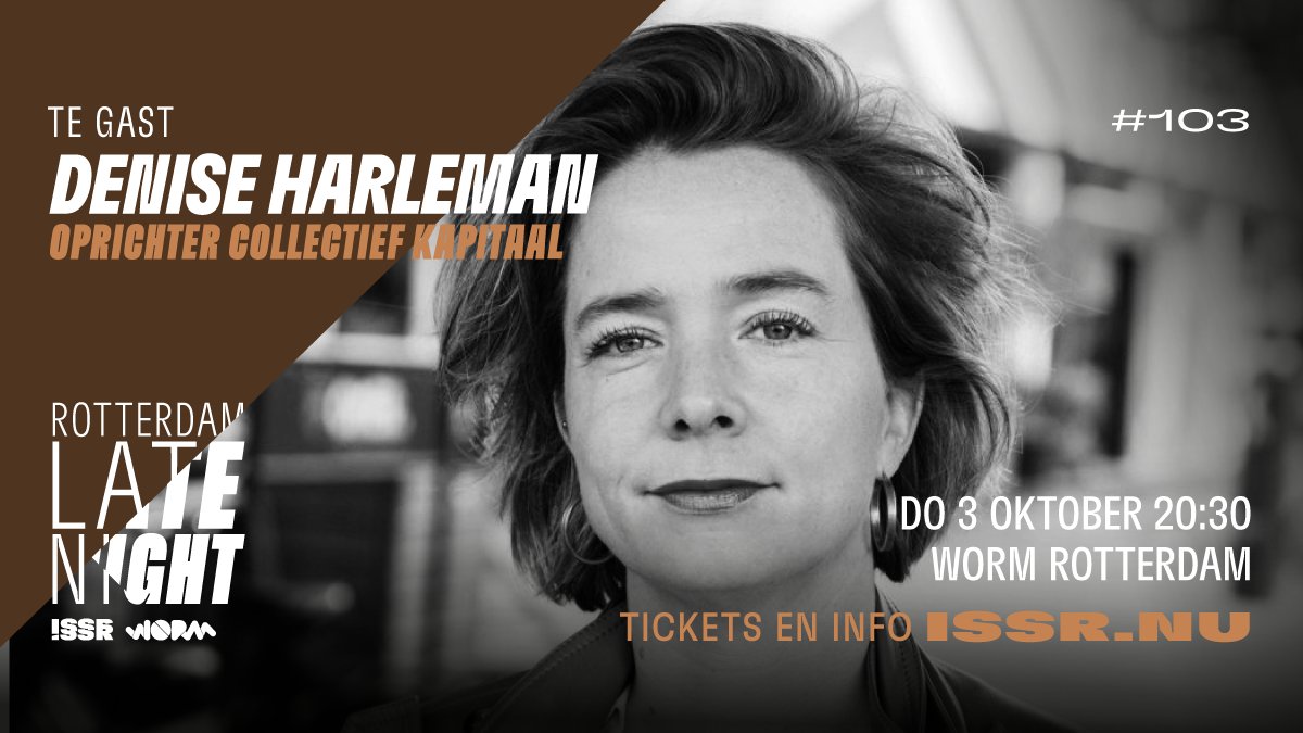 Denise Harleman richtte in 2020 Collectief Kapitaal op. Vijf mensen die leefden in bestaansonzekerheid Harleman blikt terug op het eerste jaar Collectief Kapitaal in Rotterdam en schetst haar ambities voor de toekomst.
Tickets: issr.stager.co/web/tickets