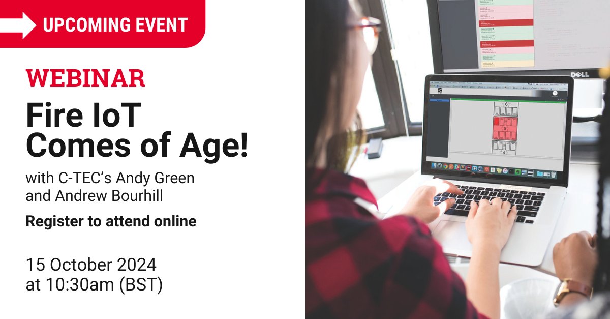 Don’t miss Andy Green and Andrew Bourhill discussing the latest advances in fire IoT technology with Brian Sims. Register here wbmwebinars.com/fire-iot-comes…
#envision #iot #innovation #ukmanufacturing