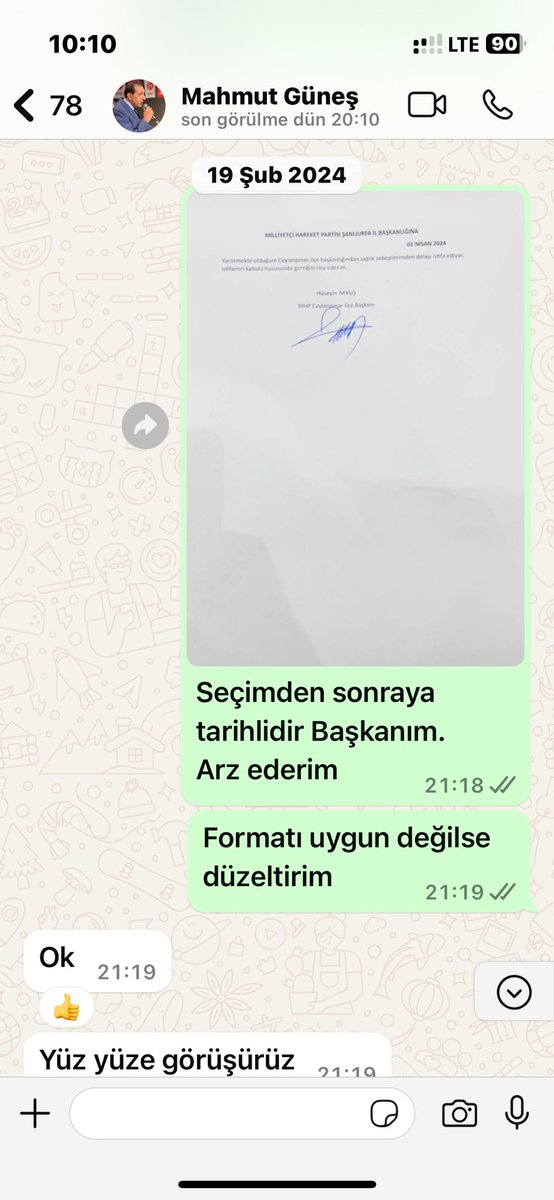 Huseyin_Akkus63's tweet photo. “CEYLANPINAR KAMUOYUNA”

İl başkanımız sn. Mahmut Güneş’in teklifi üzere Yaklaşık 2 dönemdir yürütmekte olduğum MHP Ceylanpınar ilçe başkanlığı görevini 19 Şubat 2024 tarihinde kendisine sunmuş olduğum 01 Nisan 2024 tarihli istifamın kabulünün Genel merkezimizce sağlandığı hususunda keza il başkanımızın bana tebliğ etmesi neticesinde görevden ayrıldığımı ilanla,
Bu süreçte yanımda olan seçmenlerimize, görevde yer almamıza sebep olanlara,
Ayrıca
gecesini gündüzüne katıp oyumuzu iki kat arttıran görev arkadaşlarımın her birine çok çok teşekkür ediyor.

Kamuoyuna saygıyla duyuruyorum.

                           Hüseyin AKKUŞ

@dbdevletbahceli  #MHPcCceylanpınar  #Şanlıurfa #Ceylanpınar