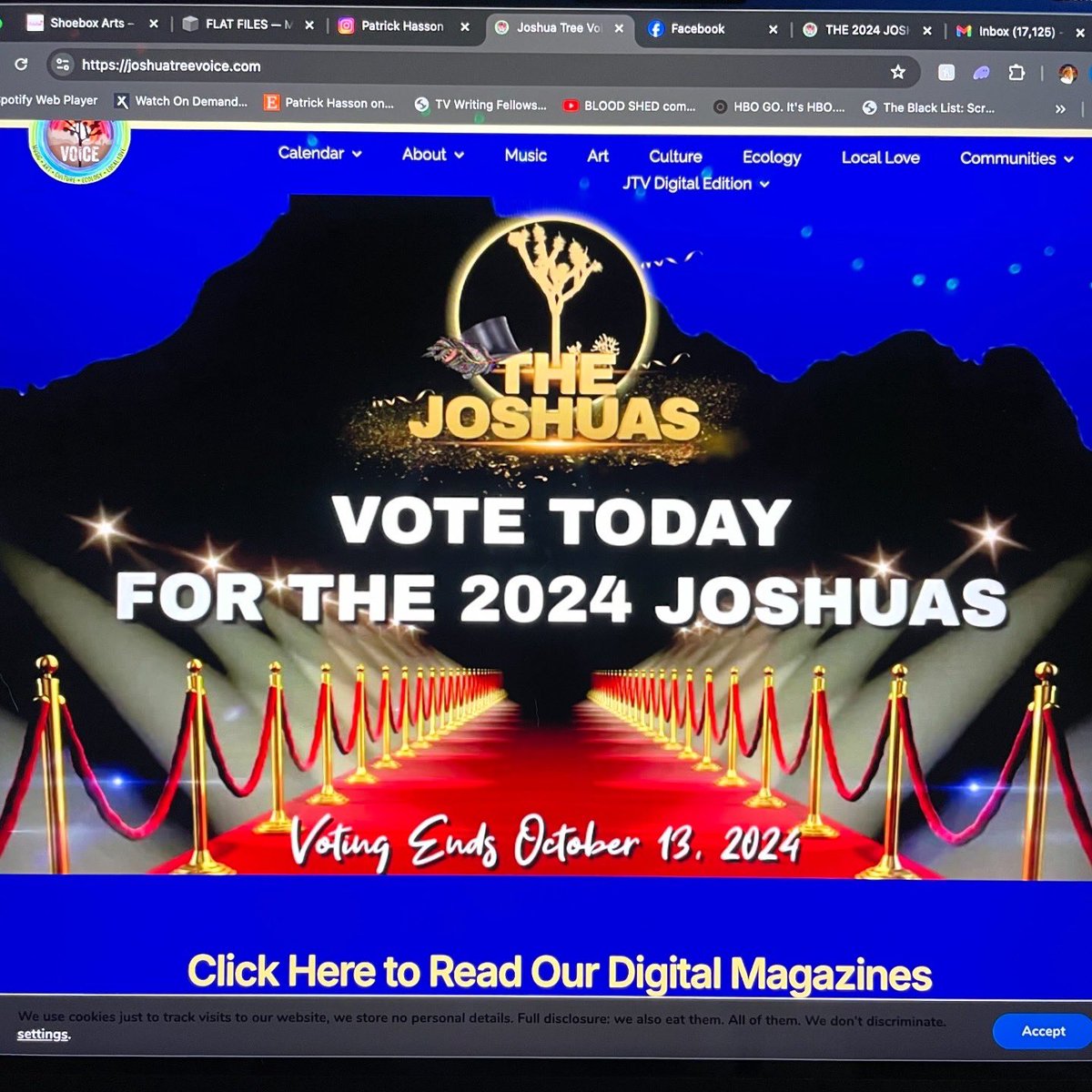 RainbowCowboyJT's tweet photo. Hey all!! I’ve been nominated for BEST 2-DIMENSIONAL ARTIST by THE JOSHUAS (AWARDS). Please vote for me at the link in my bio. THANK YOU SO MUCH!! #patrickhasson #patrickhassonartist https://t.co/dLXrqP9g4a