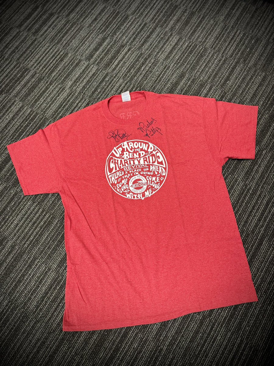 Kyle Petty (@kylepetty) on Twitter photo GIVEAWAY! Who wants to win this #KPCharityRide t-shirt autographed by me and <a href="/therichardpetty/">Richard Petty</a> (Size XL)? I’m giving it to one lucky fan! Here’s how to enter to win it…
1. FOLLOW <a href="/KPCharityRide/">KylePettyCharityRide</a> 
2. RT this post
Winner will be randomly selected TOMORROW, September 25 at NOON EST GIVEAWAY! Who wants to win this #KPCharityRide t-shirt autographed by me and <a href="/therichardpetty/">Richard Petty</a> (Size XL)? I’m giving it to one lucky fan! Here’s how to enter to win it…
1. FOLLOW <a href="/KPCharityRide/">KylePettyCharityRide</a> 
2. RT this post
Winner will be randomly selected TOMORROW, September 25 at NOON EST