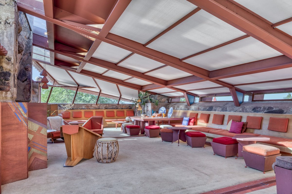 javierubioo's tweet photo. Los interiores de la Taliesin West de Frank Lloyd Wright.
1937. https://t.co/CXyV0in79P
