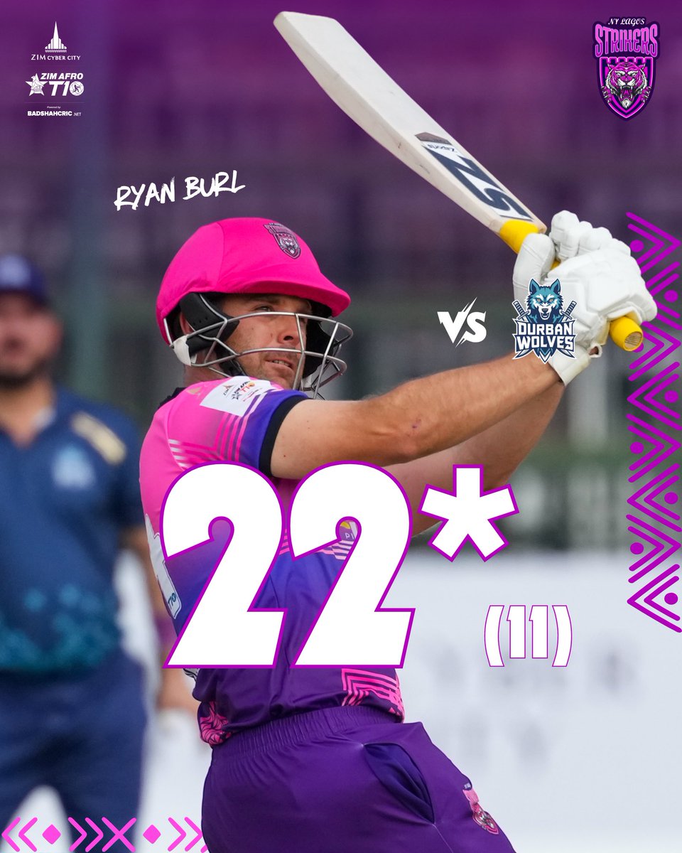 Providing the fireworks at the end! ⚡️🎆
<a href="/ryanburl3/">Ryan Burl</a> 

#NYLS #Strikers #lagos #Africa #ZimAfro #ZimAfro2024 #T10 #NYLSvsDW #RyanBurl