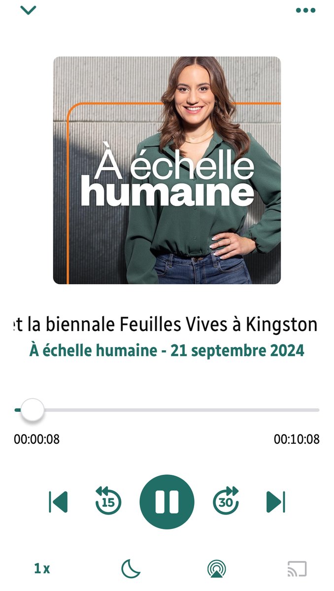 📻💦 Sur les ondes | Feuilles vives et le <a href="/CCFKingston/">Centre culturel Frontenac</a> 

À l'émission "À l'échelle humaine", diffusée sur <a href="/icircpremiere/">ICI Première</a> Toronto, on parle de notre biennale Feuilles vives et de l'inauguration du Le Sésame. 

👉 En rattrapage sur <a href="/iciradiocanada/">Radio-Canada</a> OHdio : ici.radio-canada.ca/ohdio/premiere…