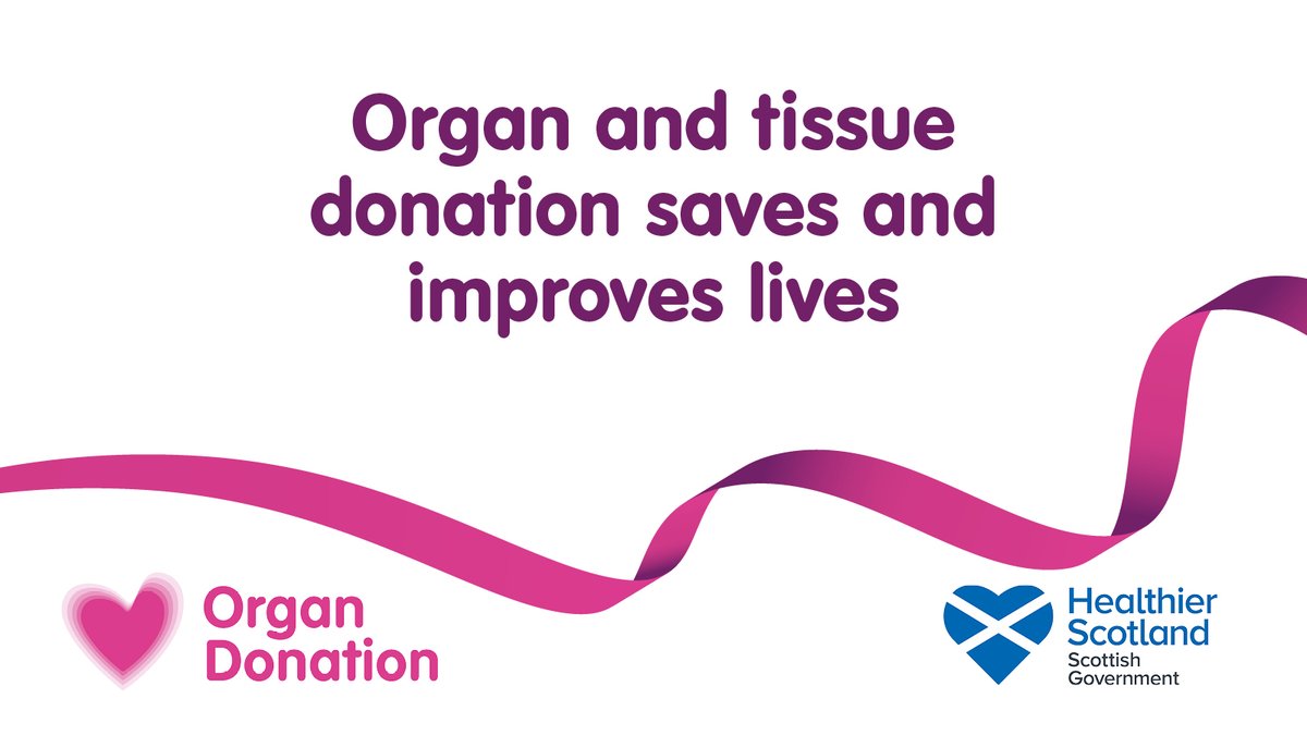 This year marks 30 years of the NHS Organ
Donor Register! Have you registered your
donation decision? Help make this year’s
Organ and Tissue Donation Week count,
don’t leave your loved ones in doubt
organdonation.scot
#OrganDonationWeek