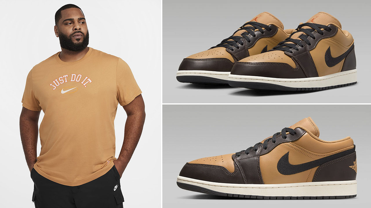 SneakerFits on X Air Jordan 1 Low Flax Baroque Brown x Nike Sportswear JDI T Shirt https t QAbDpm0t0V https t MhA7muxIwx X