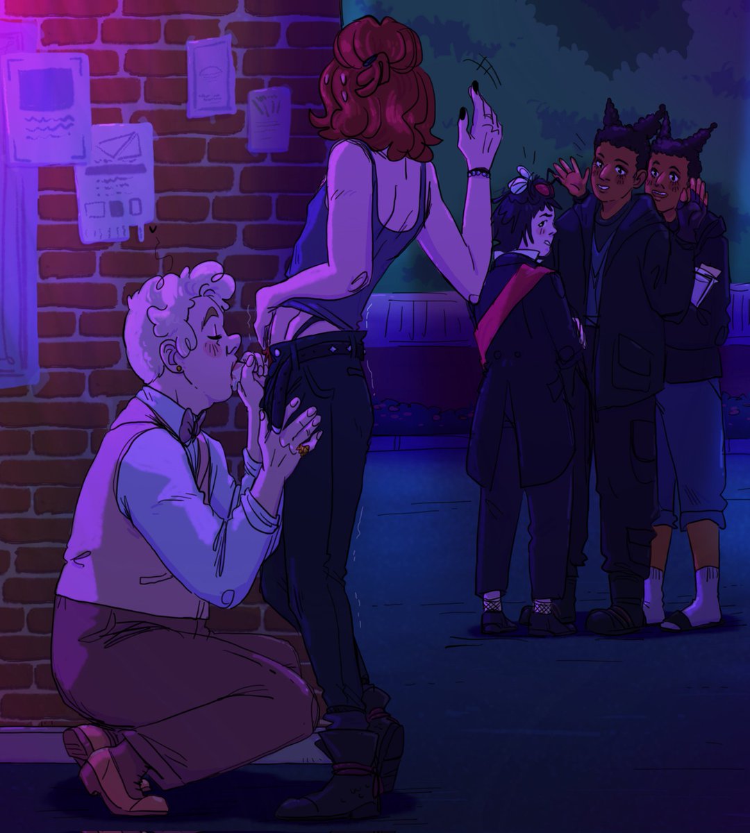 (being noticed by work people while you're having fun on a date)
#goodomensnsfw