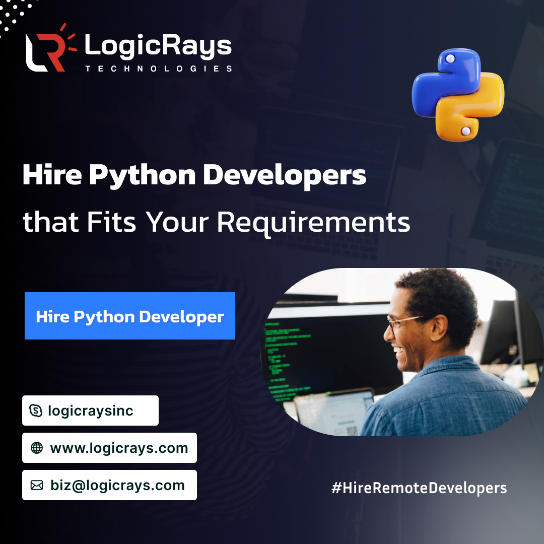 LogicRaysTech's tweet image. Are you looking to hire a dedicated Python developer? 

🐍 Our expert developers are ready to take your projects to the next level! 🔥
🌐logicrays.com

 #PythonDevelopment #HirePythonDeveloper #DedicatedDeveloper #TechSolutions #LogicRaysTechnologies&quot;