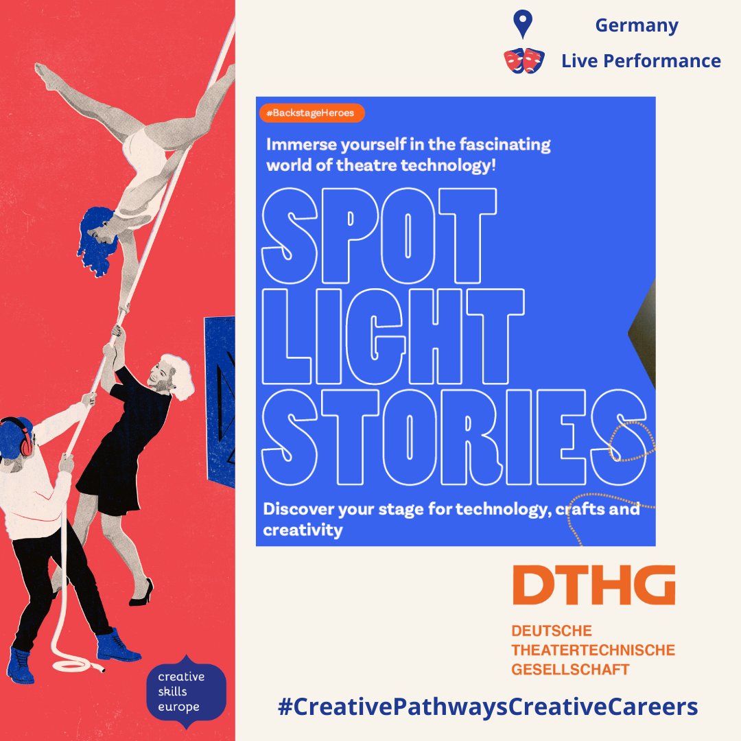 EBU_Policy's tweet photo. 🌟Have you ever thought of the people behind the performance? Today we spotlight #BackstageHeroes 🎭
No production can happen w/o behind-the-scenes creative sector jobs - there are many pathways into a creative career!
@creativeskillseurope #CreativePathwaysCreativeCareers https://t.co/x1wbSY3nTA