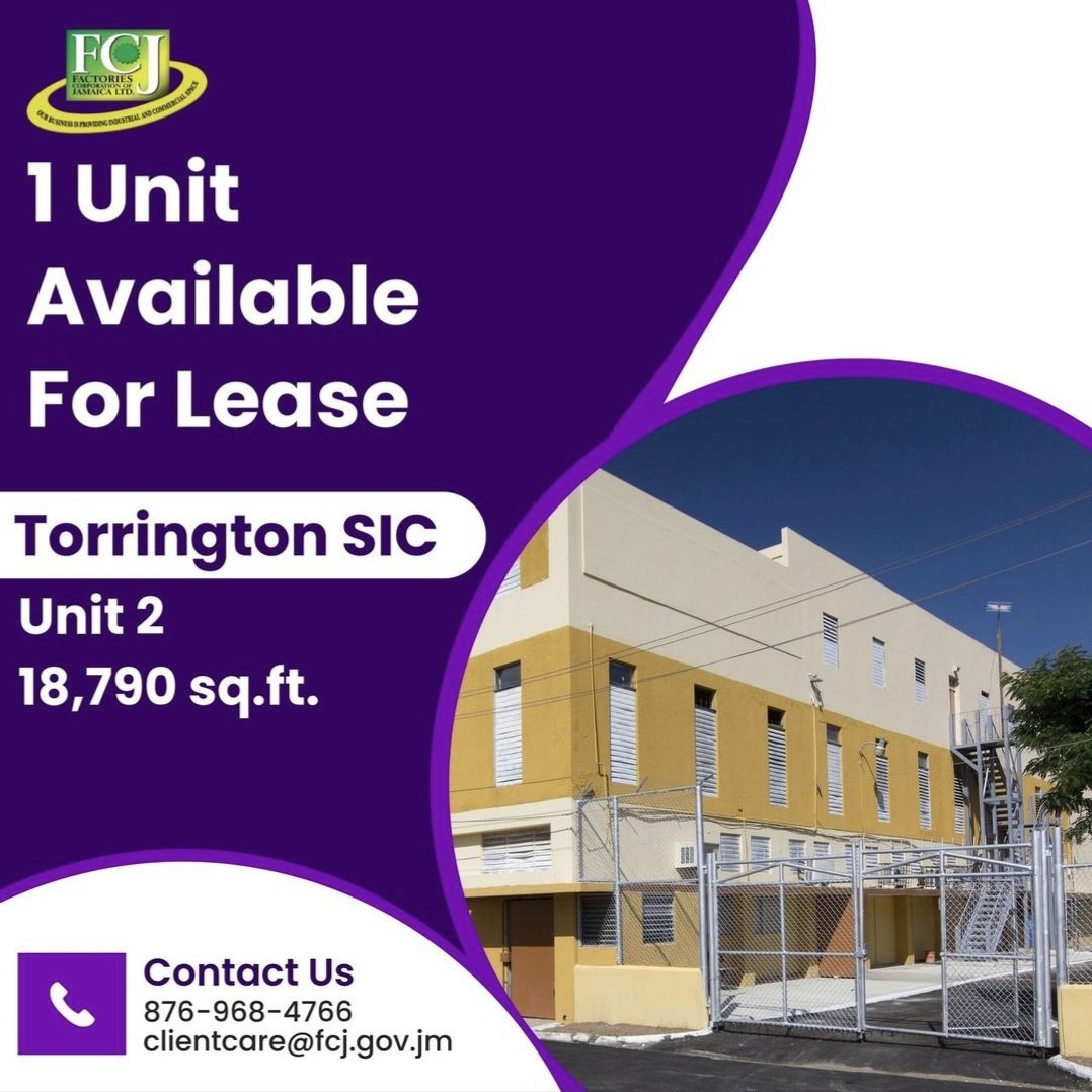 FactoriesCorp's tweet photo. Contact us at clientcare@fcj.gov.jm or 876-968-4766 or WhatsApp us at 876-868-1344 and remember to visit our website at https://t.co/VxGjV8OcEL
#FCJ #industrialspace #commercialspace #economicgrowth #jobcreation https://t.co/Kc1ZqnTjuj