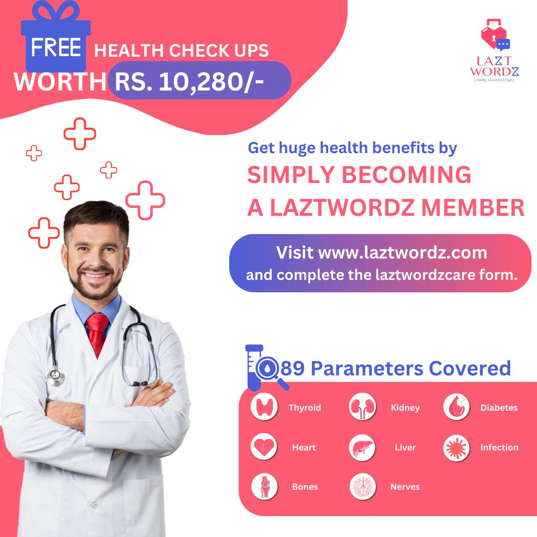 LaztwordzTech's tweet photo. Your health is your wealth! 🩺✨ As a Laztwordz member, you're not just preserving your legacy, you're also securing your well-being. Enjoy FREE health check-ups exclusively for our members. Stay healthy today for a brighter tomorrow. 💙 #LaztwordzCare #HealthMatters #FreeCheckup https://t.co/MOCayQTbOv