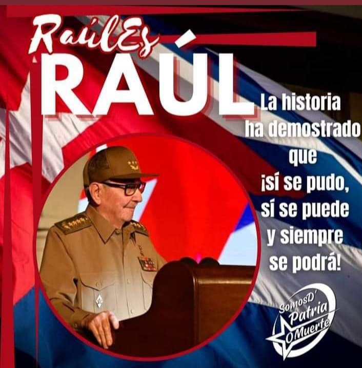 RafaelM10279789's tweet photo. #Cuba
#RaulEsRaul https://t.co/AFQWun4y5O
