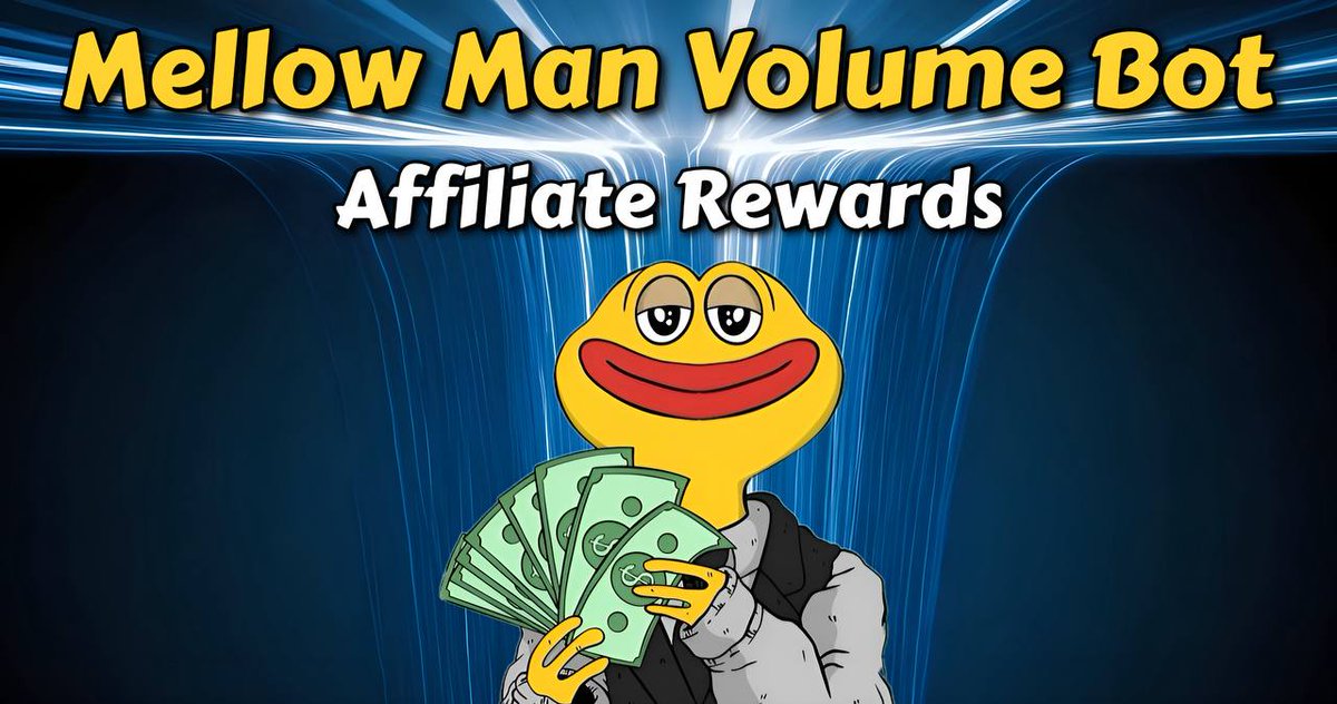mellow0x69's tweet photo. 🚀 Earn with Mellow Man Volume Bot Affiliate Program! 💰

Turn simple referrals into income with 2.5% commission! Share the bot with crypto projects on Ethereum, BSC, Base & soon Solana! 🌐

👉 Set up in Telegram, share your link, and watch your earnings grow as project volumes rise! 📈

💸 Payments direct to your wallet monthly. Ready to earn? Start now! #Crypto #PassiveIncome

🔗 Read more: https://t.co/qX36wp0yFw

$Mellow @DEXToolsApp