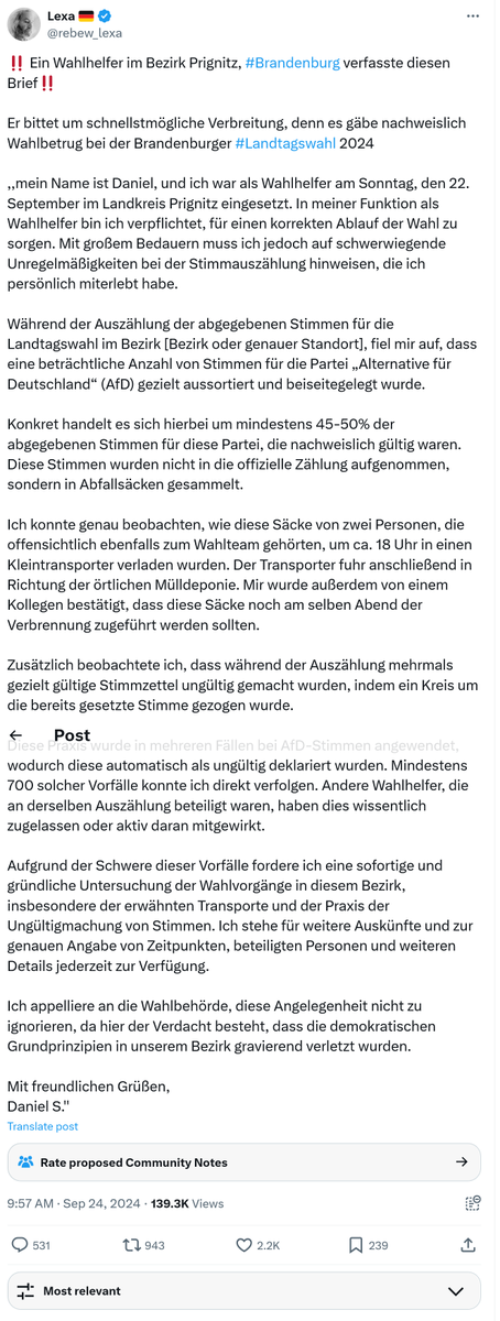 f0x's tweet photo. @rebew_lexa . @PolizeiBB , macht sich eigentlich strafbar, wer sowas behauptet? https://t.co/HetYxyUWTR
