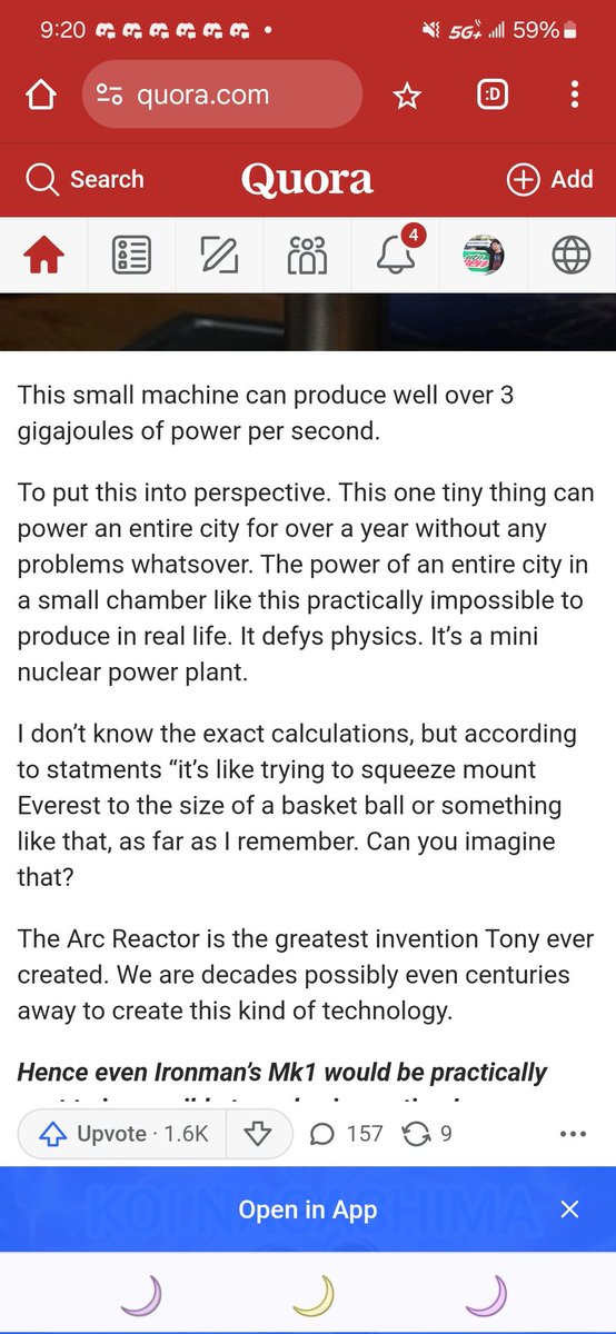 superherorewind's tweet photo. No, the "greatest invention Tony ever created would be... time travel." https://t.co/JI78zxlMQR