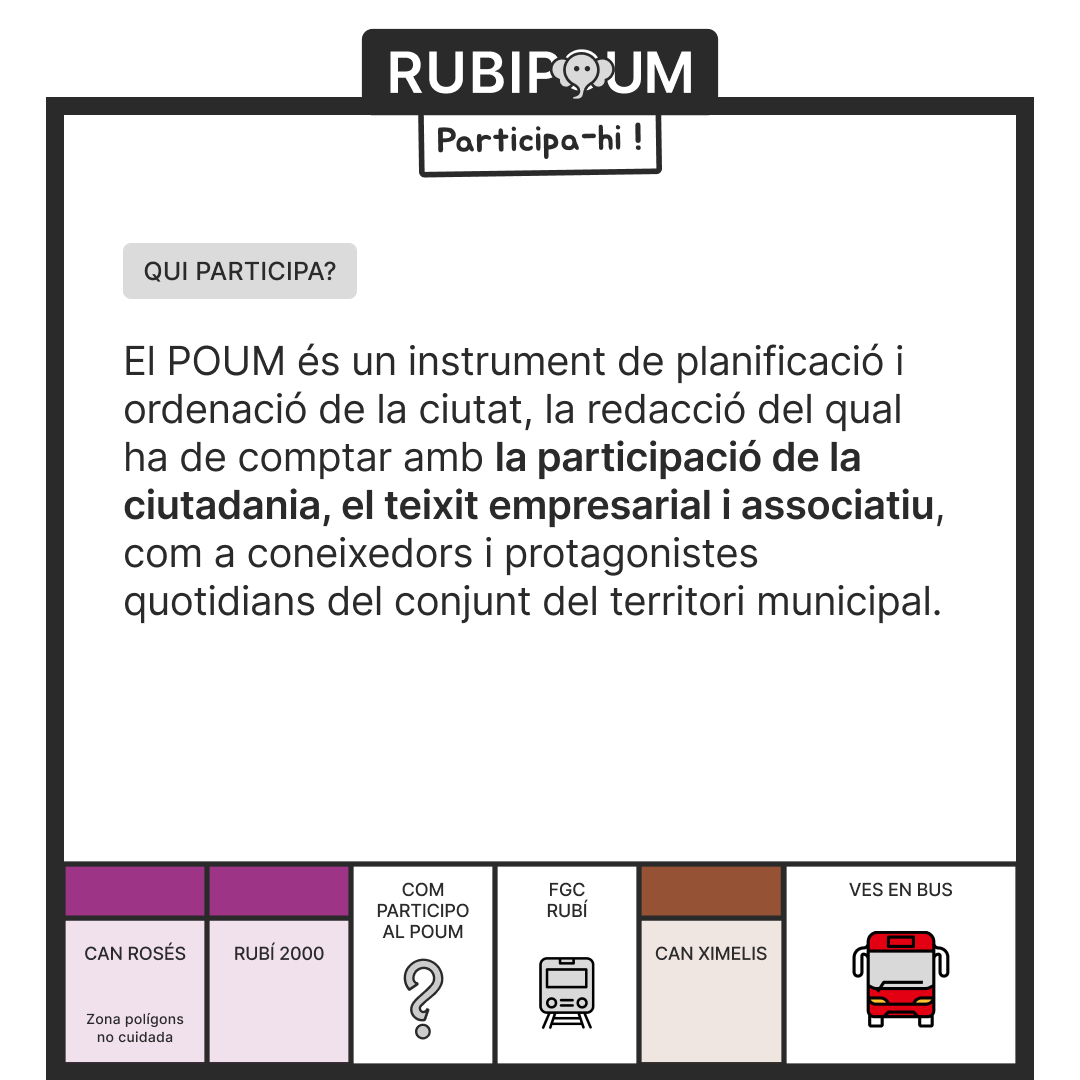 AUP_Rubi's tweet photo. Fins al 8 d'octubre podem fer aportacions al POUM de #rubicity. 

Un document clau pel futur de la ciutat, per això estem informant a totes les entitats i persones interessades sobre què diu l'Avanç i com fer arribar les propostes!

🗣 Tens aportacions? https://t.co/L07h3g5NXH https://t.co/fk4RAM6bUD