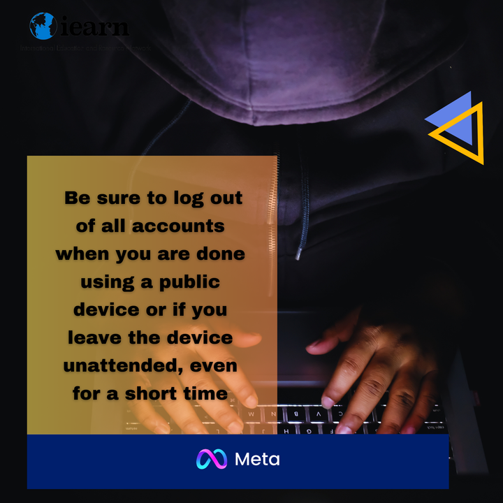 iEARNKE's tweet photo. Leaving a public device? Don’t forget to log out! 🔐 It only takes seconds for someone to grab your info. Whether you step away for a minute or you're done for the day, keep your privacy locked down. Stay one step ahead! 🛡️📱 #MyDigitalWorld #ProtectYourPrivacy #StaySafeOnline https://t.co/J1NZXqtA6Q