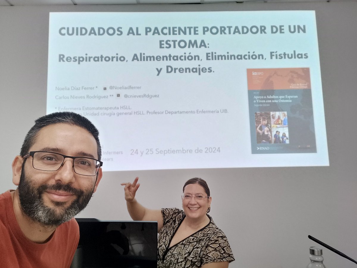 cnievesRdguez's tweet photo. Primer día de formación del curso cuidados al paciente portador de un estoma @Noeliadferrer en @Coiba1 en el que hemos compartido los conocimientos y práctica clínica basada en la evidencia en el cuidado y abordaje de las diferentes ostomias https://t.co/whZImvS168