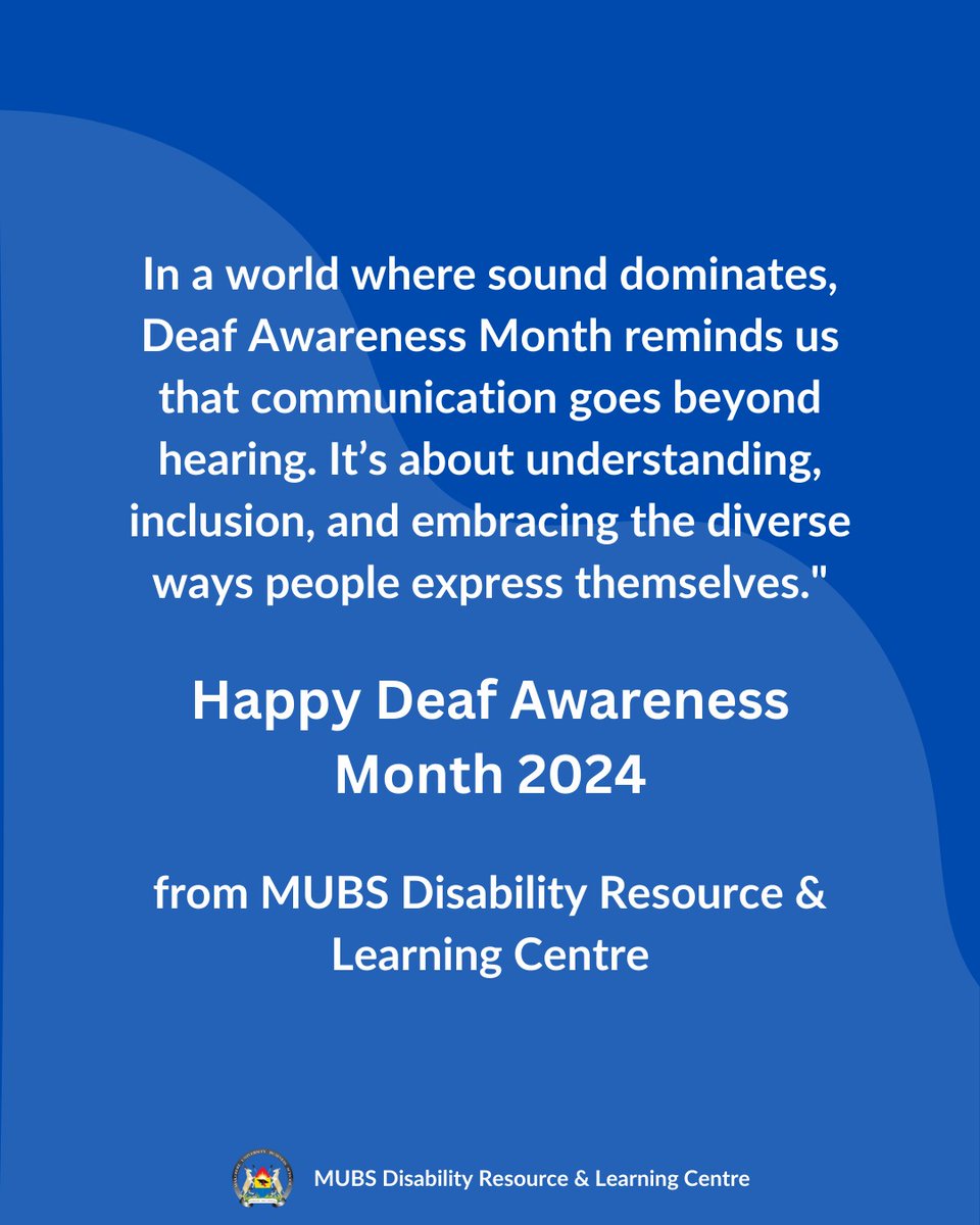 September is the deaf awareness months