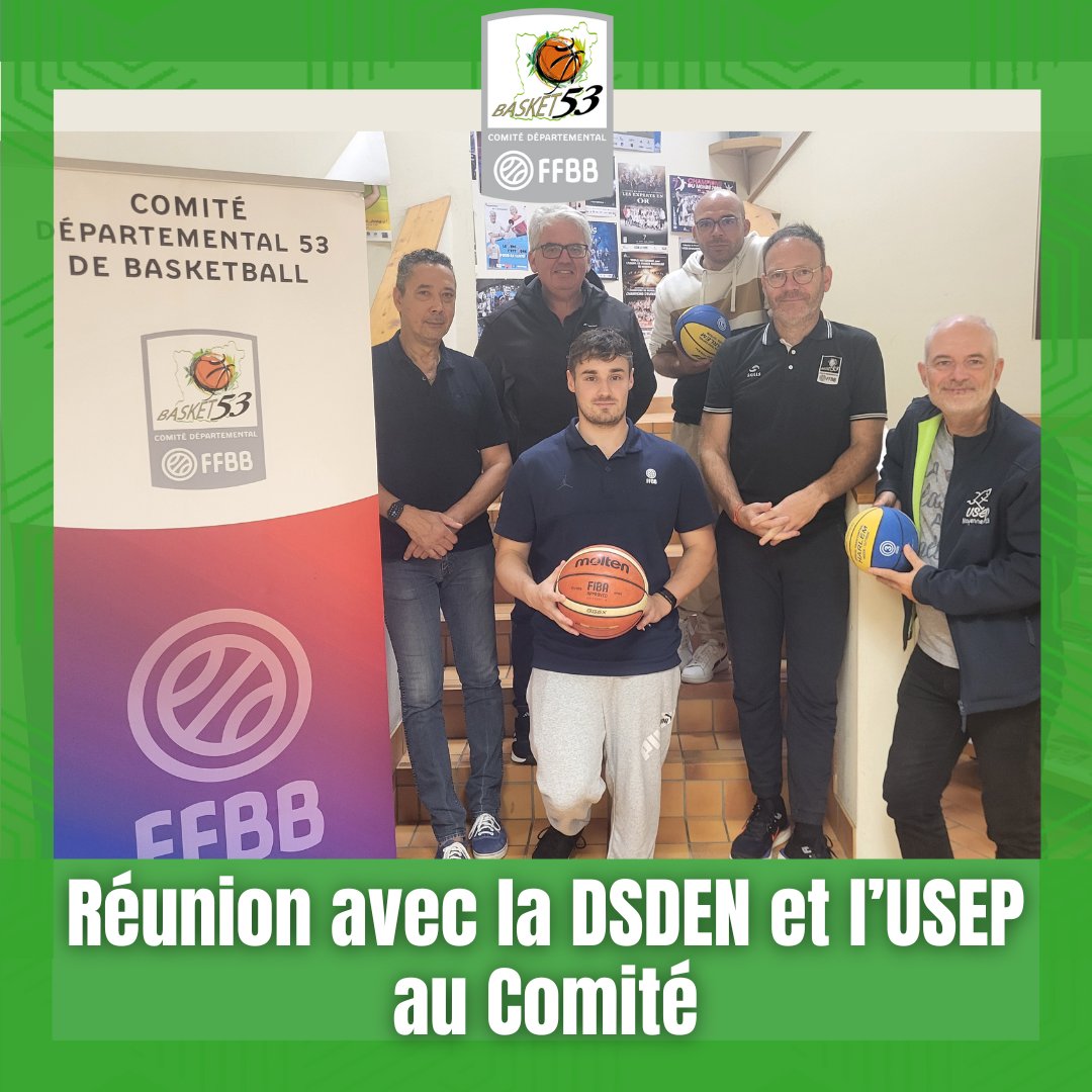Aujourd’hui, nous avons eu le plaisir d’accueillir les responsables de la DSDEN et de l’USEP.
Un moment de travail en vue de préparer les séances basket écoles dans le nord du département.
